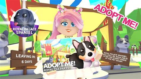 Royal Tea Party Update Adopt Me Roblox Royal Corgi And Royal Palace