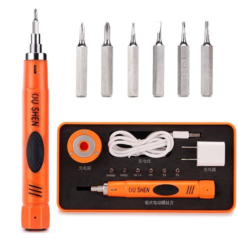 Electric Precision Screwdriver Adjustable Torque Cordless Screwdriver ...