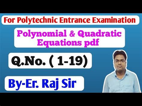 Bihar Polytechnic Jharkhand Polytechnic Lateral Entry Maths