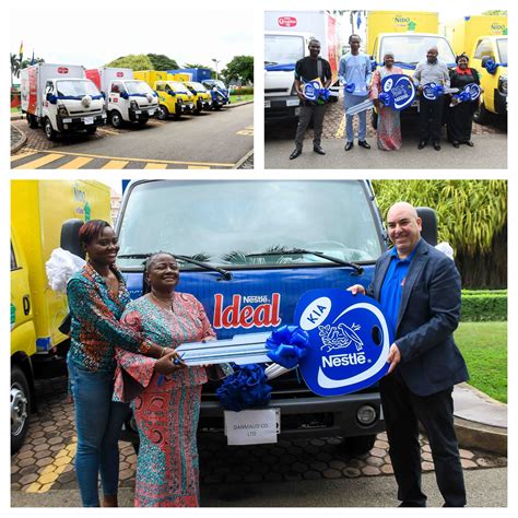 Nestlé Ghana Rewards Distributors With Commercial Trucks Nestlé Cwa