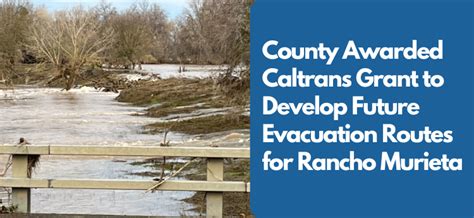 County Awarded Caltrans Grant To Develop Future Evacuation Routes For