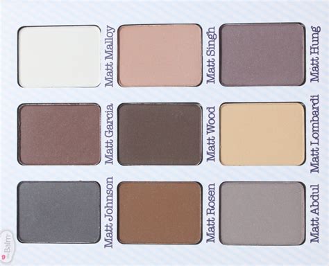 The Balm Meet Matt E Nude Eyeshadow Palette Review Swatches