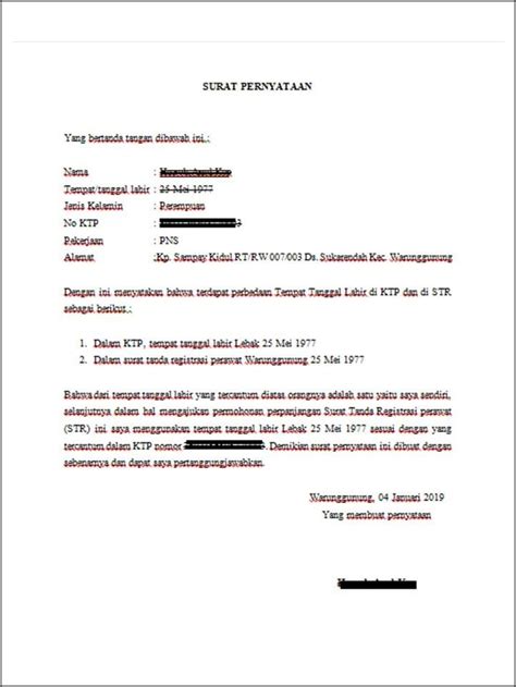 Detail Contoh Surat Pernyataan Kesalahan Kerja Koleksi Nomer 36