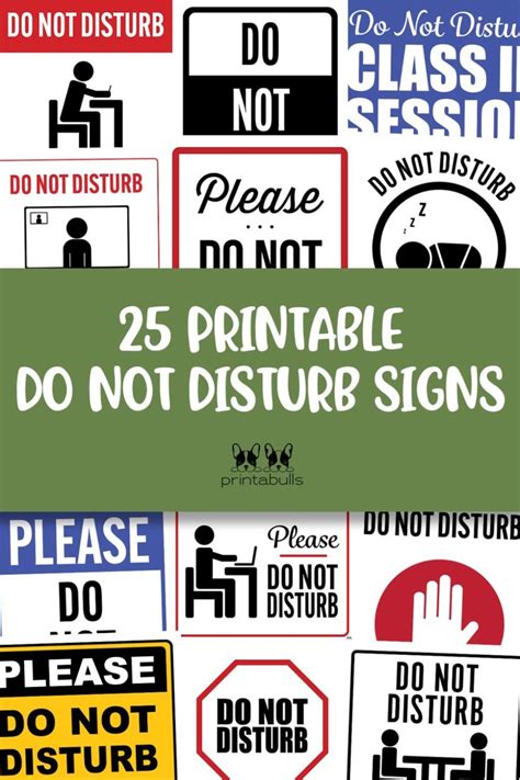 Do Not Disturb Signs 25 Free Printables Printabulls In 2024 Dont