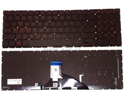 Teclado Español Negro Rojo Omen HP 15 dh 15 dc Series