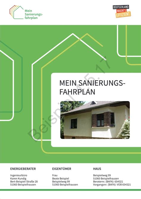 Individueller Sanierungsfahrplan ISFP Energy Building