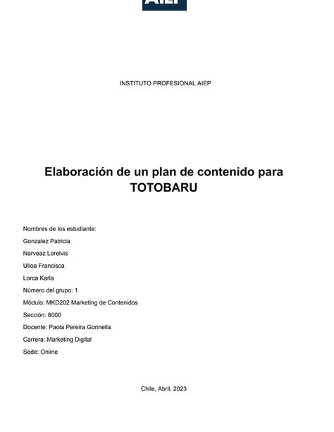 SOLUTION Plantilla Informe Proyecto A S 1 1 Docx Studypool