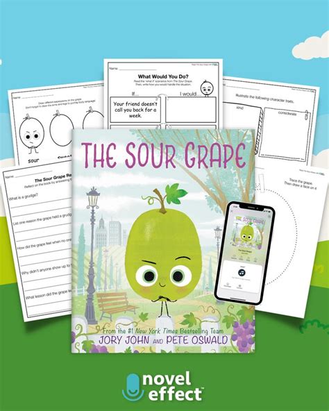 The Sour Grape Activity Pack and Interactive Read Aloud | Preschool age activities, Social ...