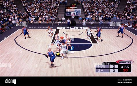 Espn Nba Basketball Sony Playstation Ps Editorial Use Only Stock