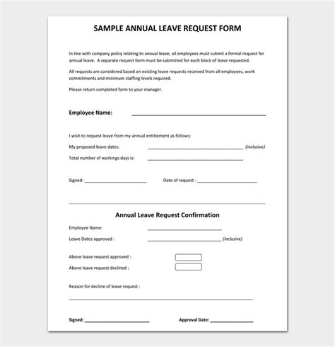 Leave Management Leave Application Form Templates 52 Off