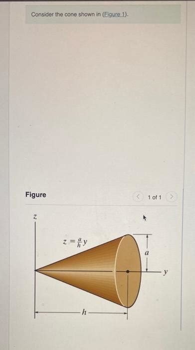 Solved Consider The Cone Shown In Figure 1 Figure