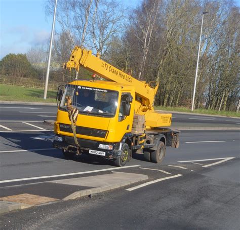 T J Crane Hire Mk Nhv Driving Along The A Passing Gledr Flickr