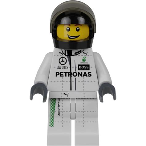 LEGO Mercedes AMG Petronas F1 Race Car Driver with Black Helmet ...