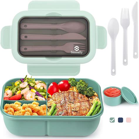 Sinnsally Porta Pranzo Con Posate 1250ml Lunch Box Prova Di Perdite