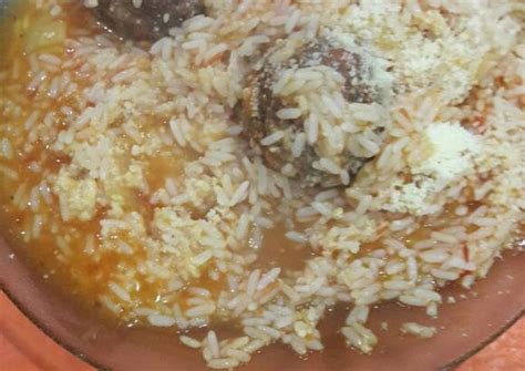 Albóndigas con arroz Receta de Antonella Bongiorno- Cookpad