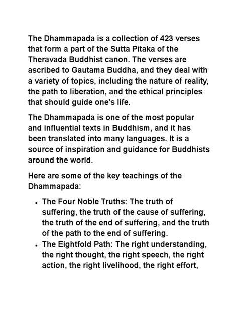 Dhammapada | PDF