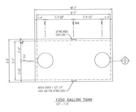 1250 Gallon - Septic Tank