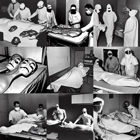 S Photographic Evidence Of Alien Autopsy Doctors Stable Diffusion