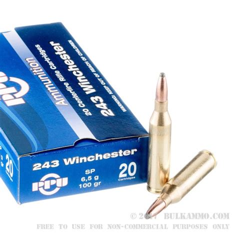 Caja De Cartuchos Calibre 243 Winchester