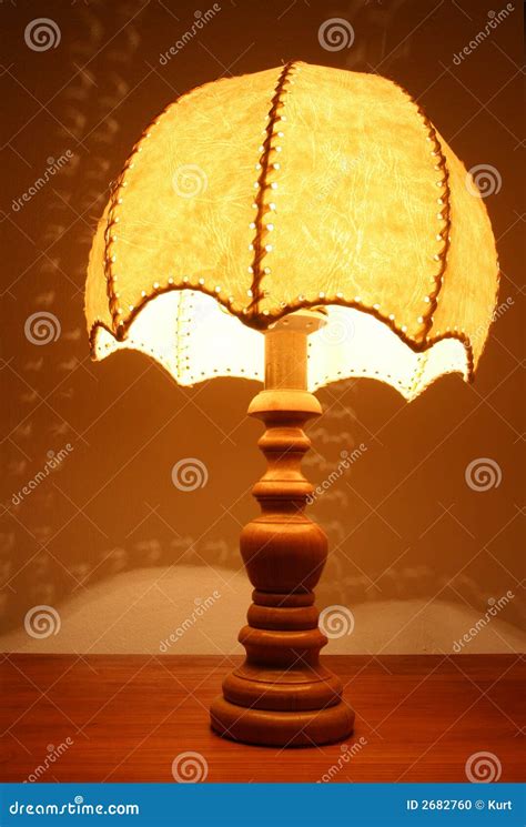 table lamp stock photo image  shade illuminated