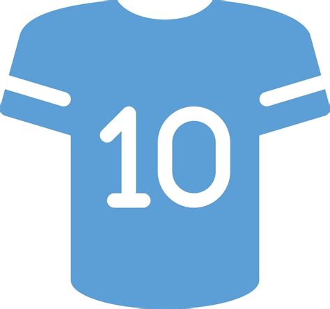 a blue football jersey with the number 10 on it 43194201 Vector Art at ...