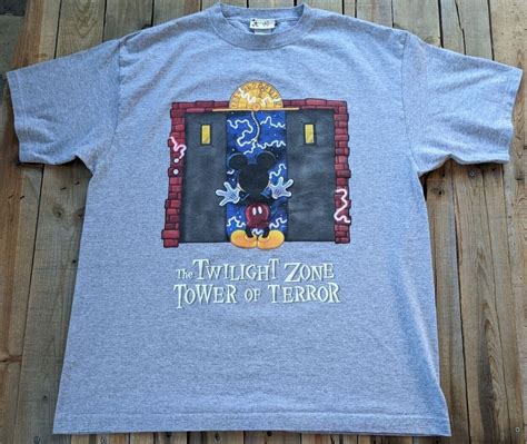 Vintage S Disney Mickey Mouse Tower Of Terror T Sh Gem