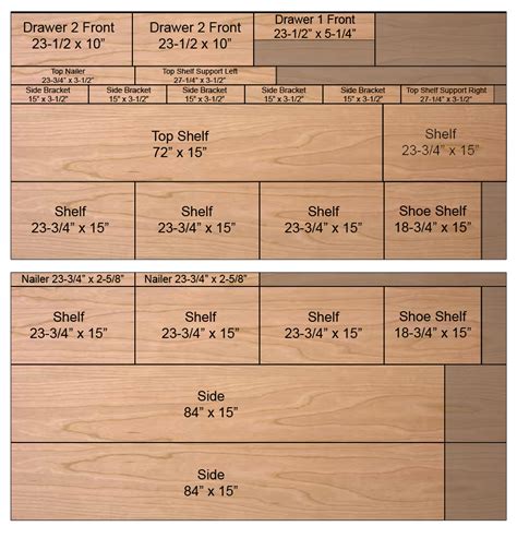 DIY Closet Organizer Plans For 5' to 8' Closet