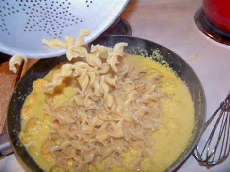 The Mrs. Wilson: Egg Noodles with Shrimp