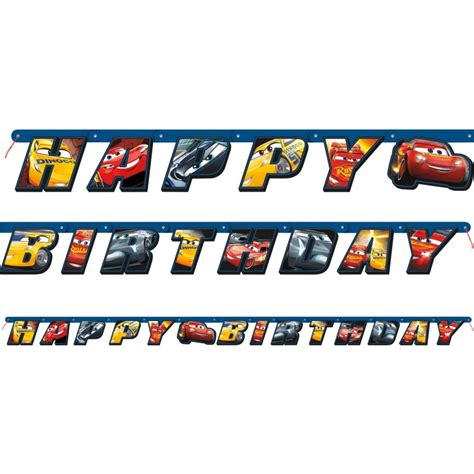 Disney Cars 3 Birthday Banner Cars Party Supplies Who Wants 2 Party