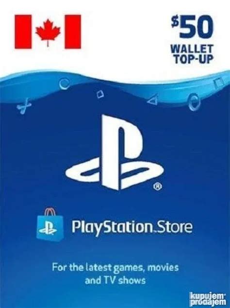 Psn Wallet Dopuna Ps Ps Gift Card Cad Dolara Kanada Kupujemprodajem