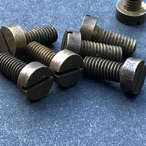 Bsf 7 32 Imperial Screws Brass Cheese Head Slotted Qty 5