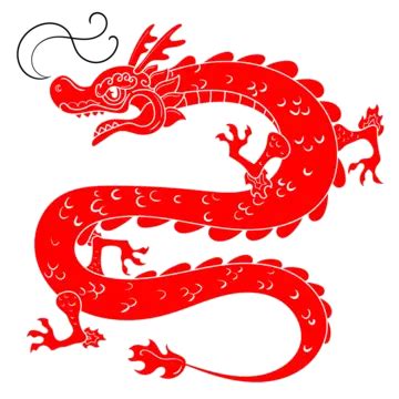 Red Dragon Gold Year Vector Year Of The Dragon Lunar New Year