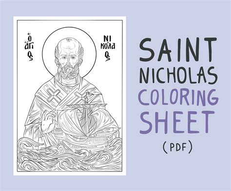 Saint Nicholas Coloring Pages