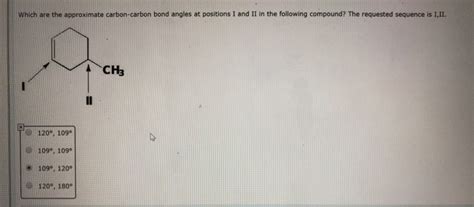 Solved Which are the approximate carbon-carbon bond angles | Chegg.com