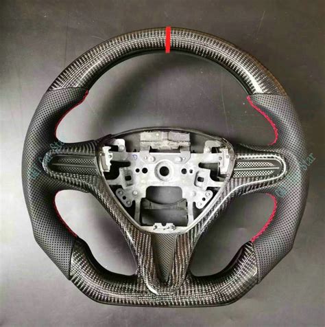 Volante De Fibra De Carbono 100 Personalizado Para Honda CIVIC 8TH FIT