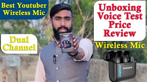 Best For Youtuber I GRENARO Wireless Mic Lavalier Microphone Unboxing