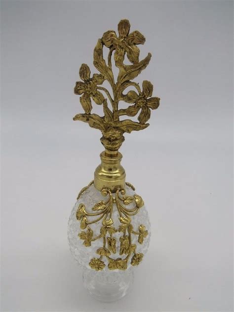 Antique Victorian Gold Ormolu Perfume Bottle Matson Dauber Perfume