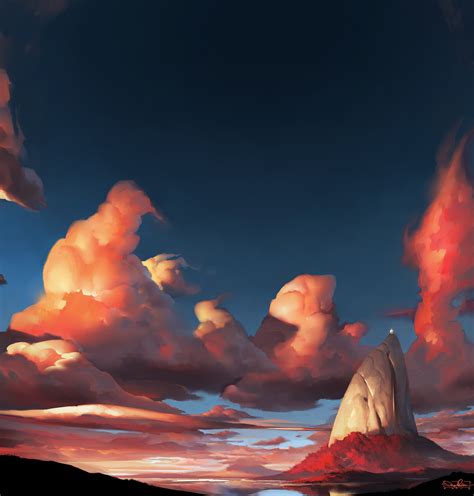 A Series On Painterly Landscapes Behance