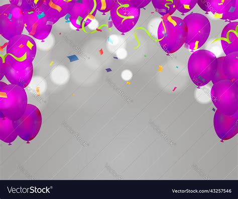 Balloons birthday happy congratulation Royalty Free Vector