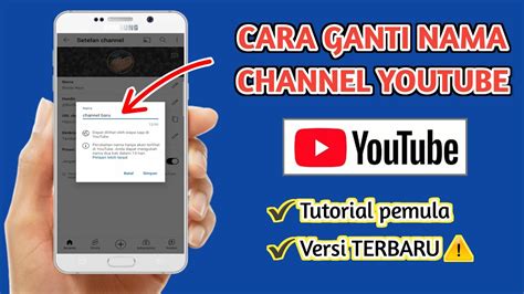 Cara Mengganti Nama Channel Youtube Terbaru Cara Merubah Nama Channel