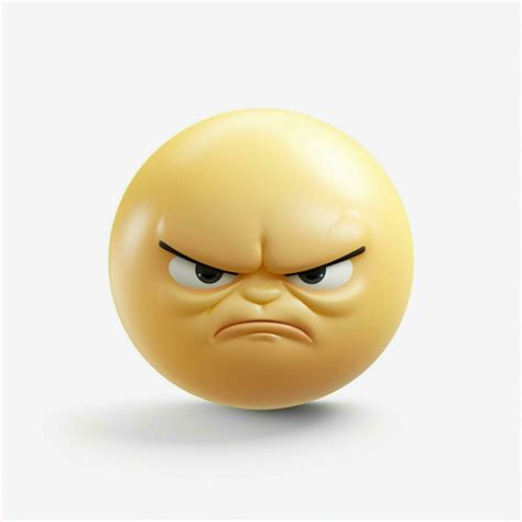 Slightly Frowning Face emoji on white background high qual 30692817 Stock Photo at Vecteezy