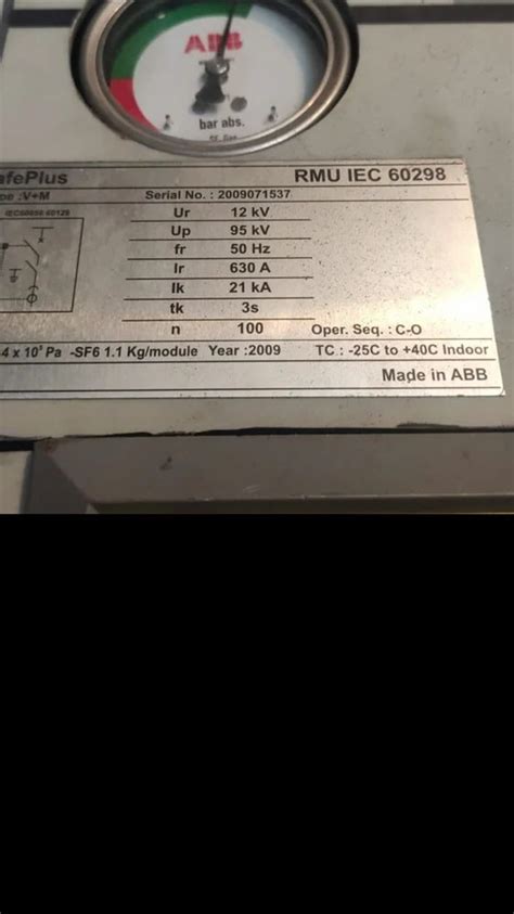 Abb Rmu Iec Year In Working Condition At Piece