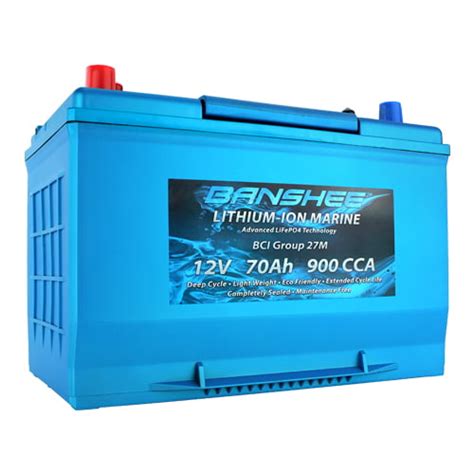 Dual Purpose Deep Cycle Lithium Marine Trolling Battery Group 27 ...