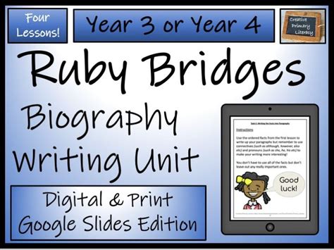 Lks2 Ruby Bridges Biography And Reading Comprehension Bundle Digital