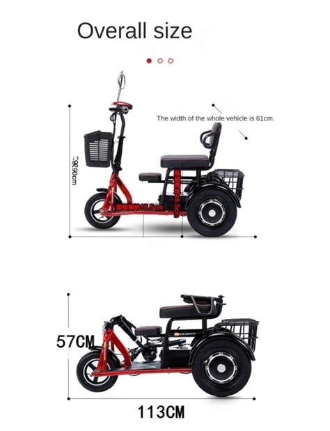 HAP 350 Tricycle scooter trottinette électrique pliant gros pneus 12