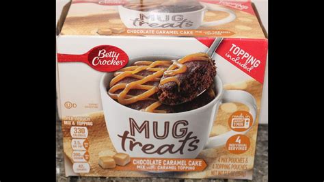 Betty Crocker Mug Treats Chocolate Caramel Cake Review YouTube