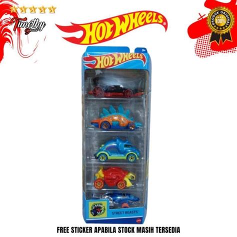 Jual Hot Wheels Gift Pack Isi Street Beasts Dino Sharkruiser Motosaurus Di Seller Sunshop