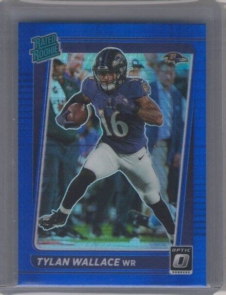 Tylan Wallace Donruss Optic Rc Rookie Blue Hyper Prizm Ravens