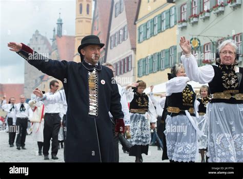 Dinkelbuehl Germany 4th June 2017 Participants Wear Traditional