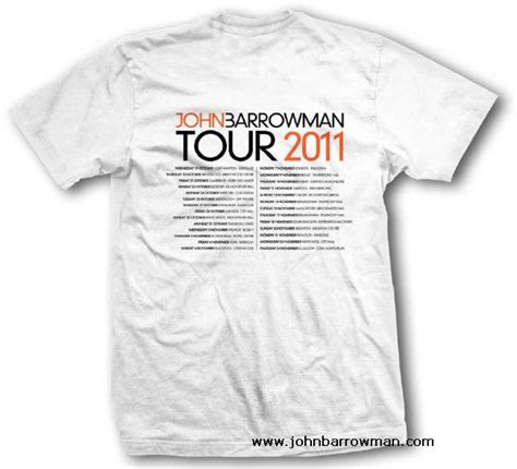 Concert Tour 2011 Merchandise John Barrowman Official Site